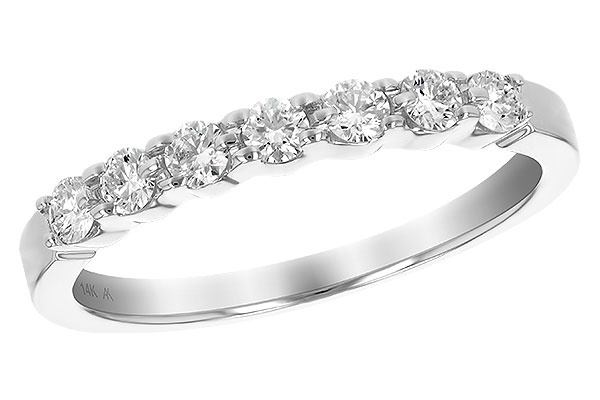 K184-14095: LDS DIA WED RG .33 TW (7 STONES)