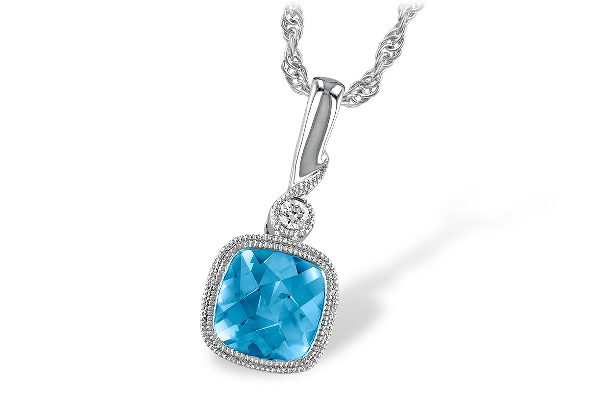K186-88677: NECK 1.03 BLUE TOPAZ 1.05 TGW