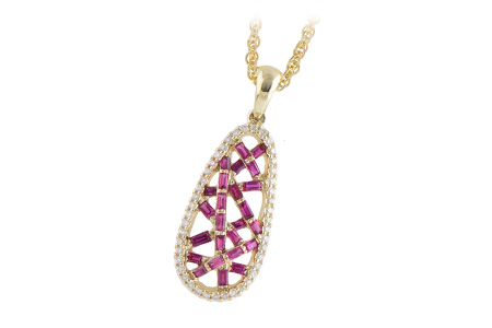 K188-66877: NECK .39 RUBY .52 TGW