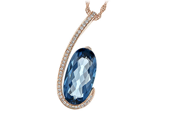 K189-55995: NECK 4.48 LONDON BLUE TOPAZ 4.60 TGW