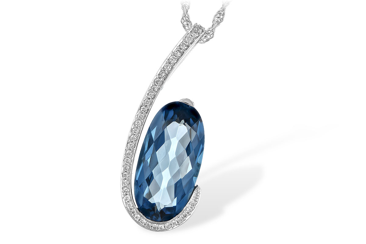 K189-55995: NECK 4.48 LONDON BLUE TOPAZ 4.60 TGW