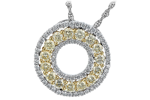 K189-56850: NECK 1.08 YELLOW DIAS 1.55 TW