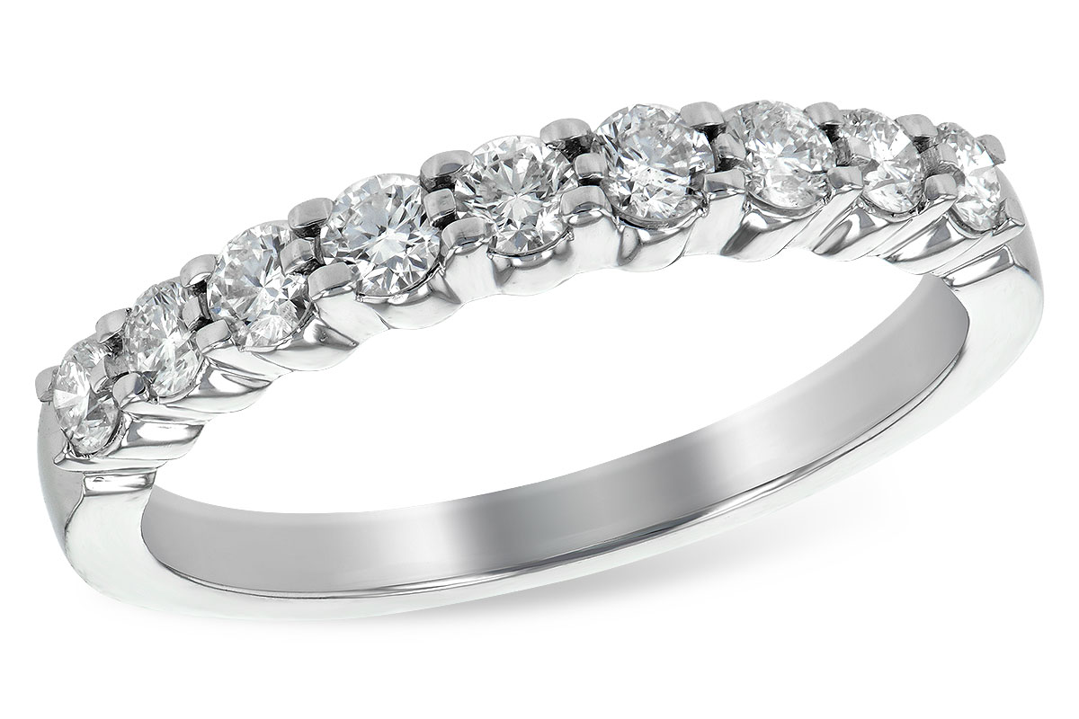 K189-59595: LDS WED RG .50 TW (9 STONES)