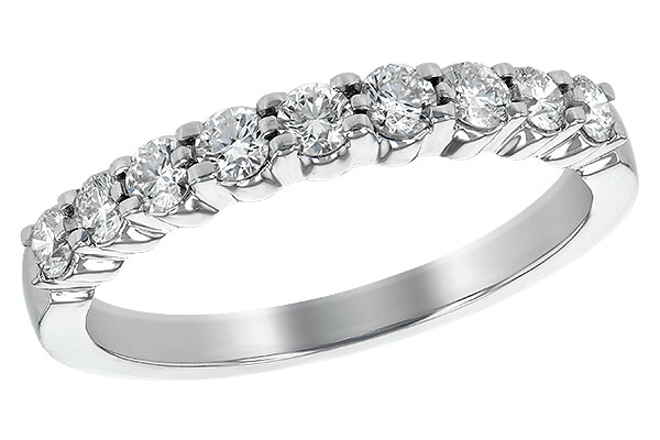 K189-59595: LDS WED RG .50 TW (9 STONES)