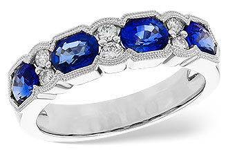 K189-63259: LDS WED RG 1.72 SAPPHIRE 1.90 TGW (5x4MM SAPP)