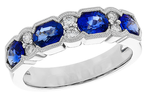 K189-63259: LDS WED RG 1.72 SAPPHIRE 1.90 TGW (5x4MM SAPP)