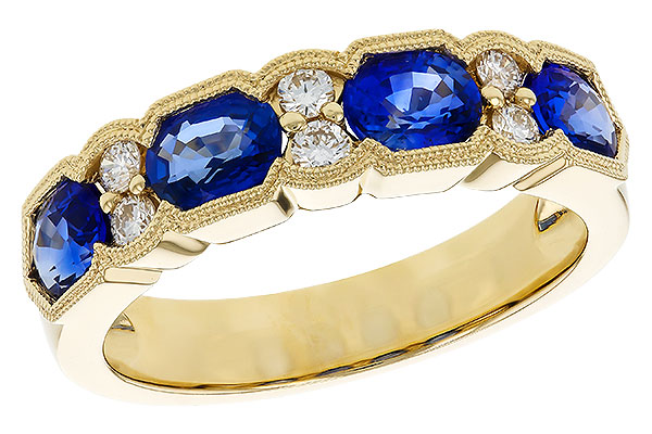 K189-63259: LDS WED RG 1.72 SAPPHIRE 1.90 TGW (5x4MM SAPP)