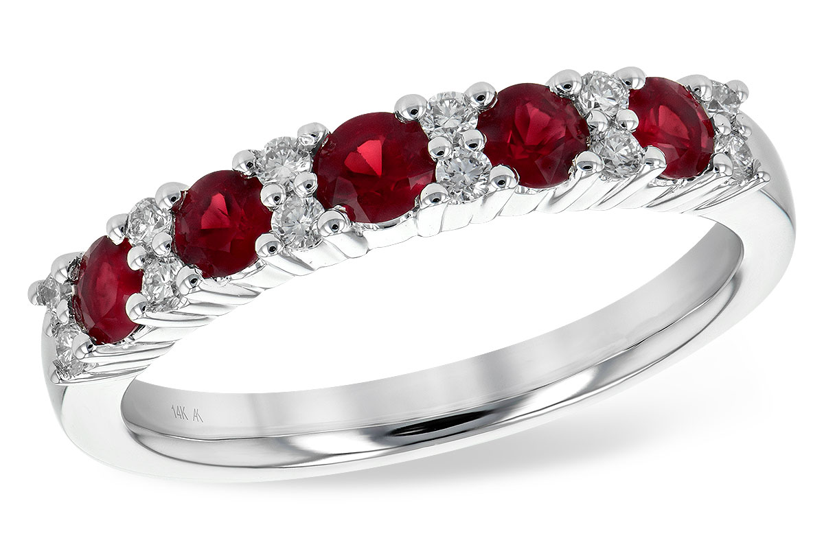 K190-46904: LDS WED RG .66 RUBY .83 TGW