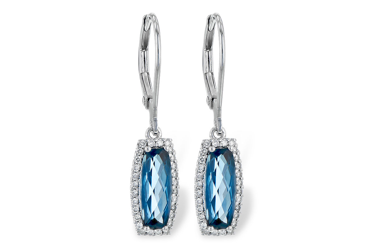 K190-51395: EARR 2.10 LONDON BLUE TOPAZ 2.28 TGW