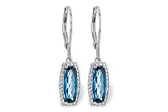 K190-51395: EARR 2.10 LONDON BLUE TOPAZ 2.28 TGW
