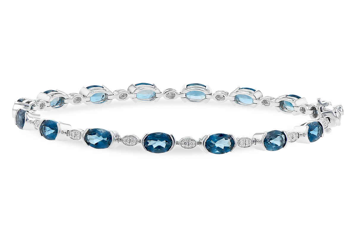 K190-51450: BRACELET 7.20 LONDON BLUE TOPAZ 7.36 TGW