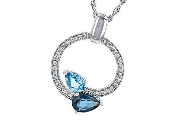 K190-52313: NECK 1.22 BLUE TOPAZ 1.40 TGW