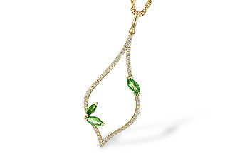 K190-52350: NECK .35 GREEN GARNET .55 TGW