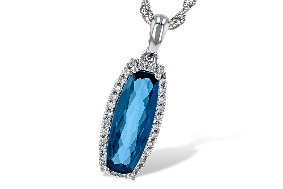K190-53186: NECK 1.58 LONDON BLUE TOPAZ 1.70 TGW