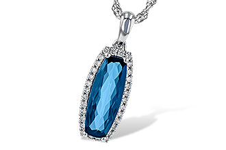 K190-53186: NECK 1.58 LONDON BLUE TOPAZ 1.70 TGW