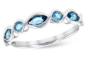K273-21413: LDS RG .60 TW BLUE TOPAZ