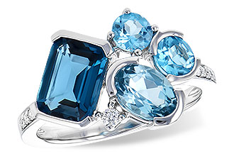 K273-25041: LDS RG 3.08 BLUE TOPAZ TW 3.15 TGW