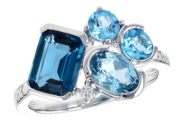 K273-25041: LDS RG 3.08 BLUE TOPAZ TW 3.15 TGW