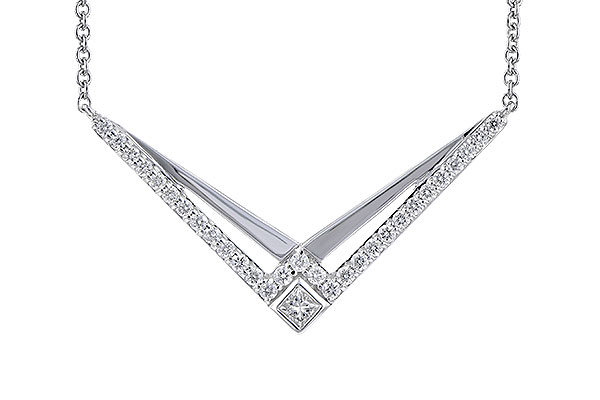 K273-25959: NECKLACE .22 TW
