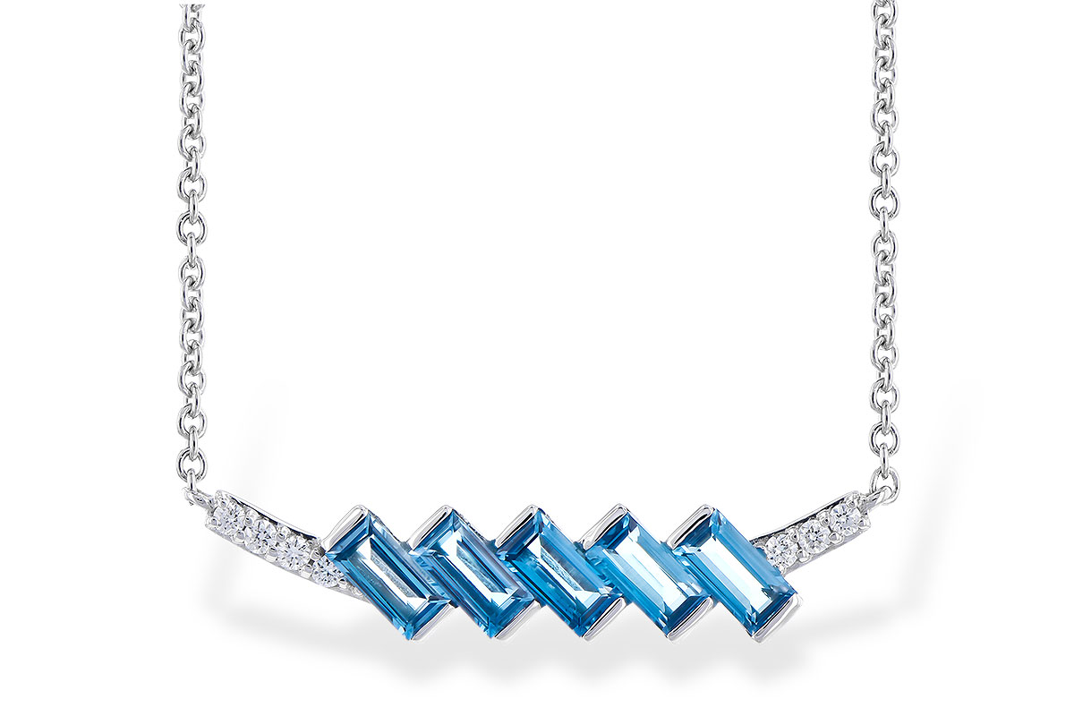 K273-25977: NECK .75 LONDON BLUE TOPAZ .80 TGW