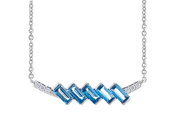 K273-25977: NECK .75 LONDON BLUE TOPAZ .80 TGW