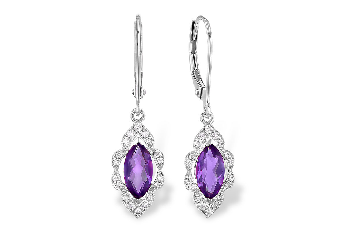 K273-26822: EARR .92 TW AMETHYST 1.07 TGW