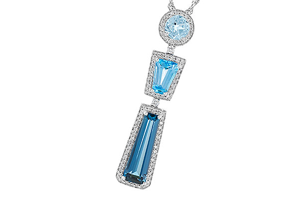 K274-11386: NECK 3.26 TW BLUE TOPAZ 3.50 TGW