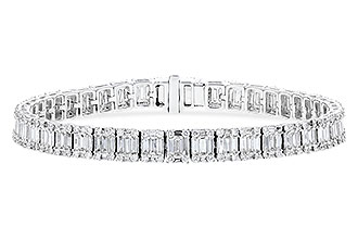 K274-11422: BRACELET 2.72 TW BAGUETTES 4.10 TW