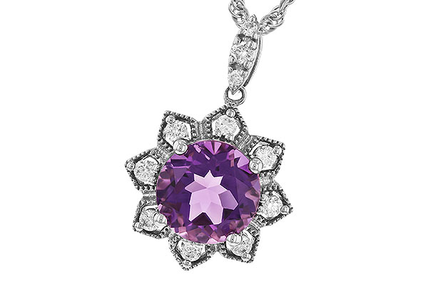 K274-14177: NECK 1.70 AMETHYST 1.87 TGW (8MM RD)