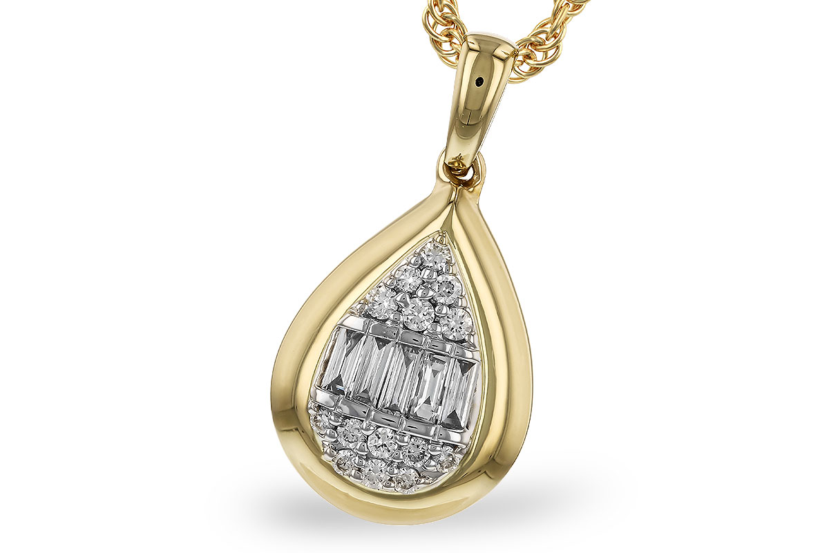 K274-17750: NECKLACE .08 BAG .16 TW