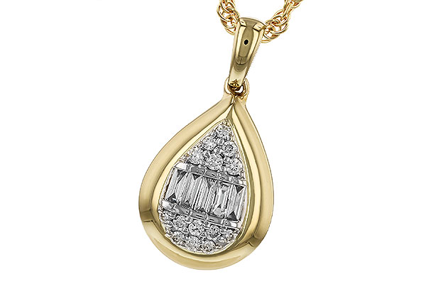 K274-17750: NECKLACE .08 BAG .16 TW