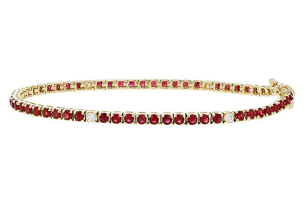 K275-01450: BRACELET 3.04 RUBY 3.29 TGW (7")