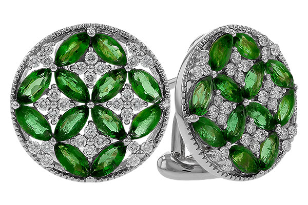 K275-03195: EARRINGS 1.66 TW EMERALD 1.96 TGW