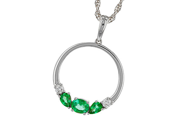 K275-04168: NECKLACE .52 EMERALD .62 TGW