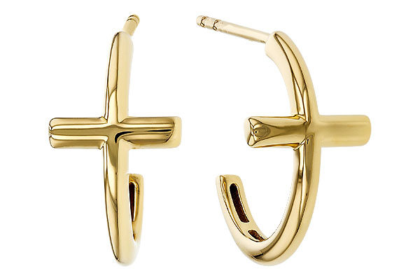 K275-07741: GOLD EARRINGS (14MM)