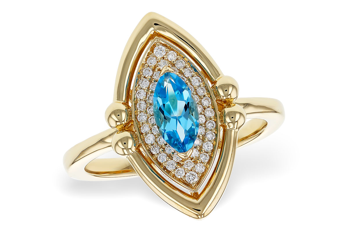 K275-08659: LDS RG .54 BLUE TOPAZ .70 TGW (8x4MM BT)