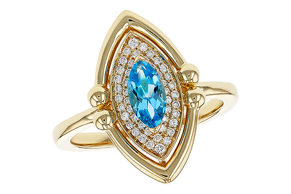 K275-08659: LDS RG .54 BLUE TOPAZ .70 TGW (8x4MM BT)