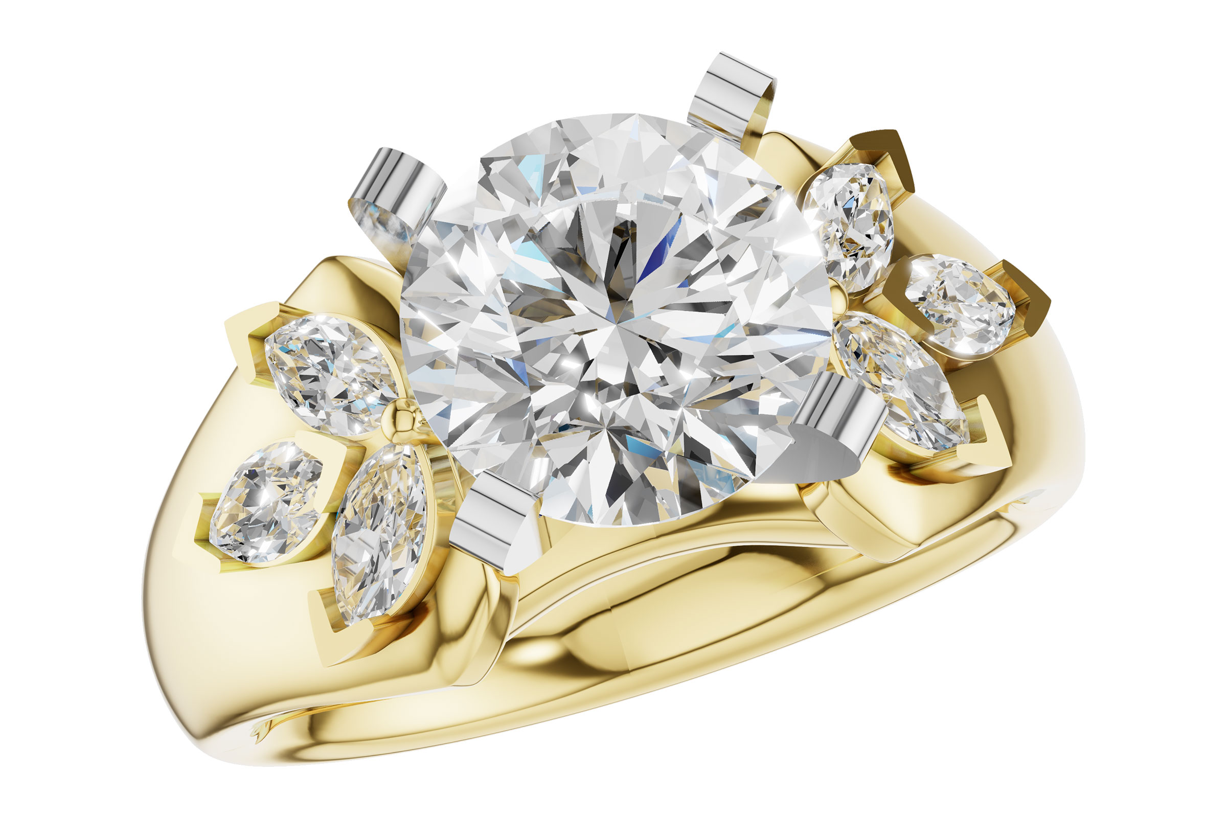 K275-92295: LDS SEMI DIA RG .38 TW MARQUISE DIAS