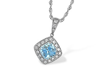 L006-82304: NECKLACE .80 AQUA .93 TGW