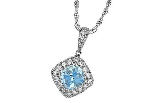 L006-82304: NECKLACE .80 AQUA .93 TGW