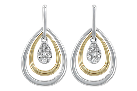 L184-13268: EARRINGS .06 TW
