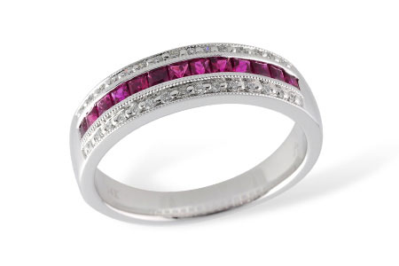 L186-83231: LDS WED RG .50 RUBY .61 TGW