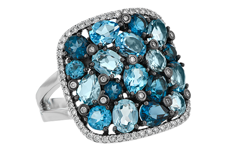 L187-77759: LDS RG 3.67 BLUE TOPAZ 3.94 TGW