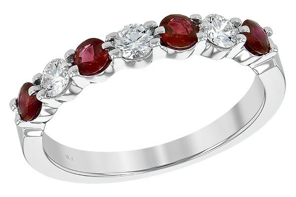 L189-61413: LDS WED RG .48 RUBY .78 TGW