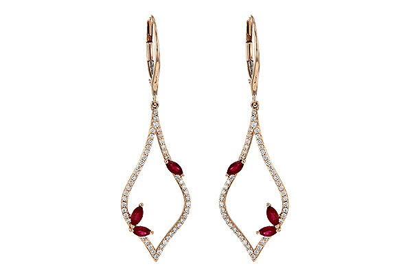 L190-45959: EARR .60 RUBY .95 TGW