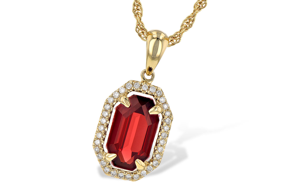 L190-51422: NECK 1.66 GARNET 1.75 TGW