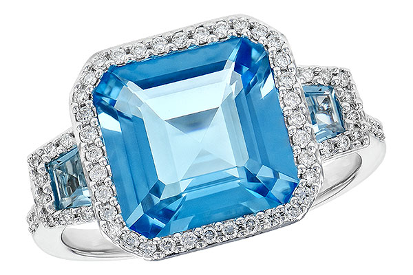 L190-53231: LDS RG 4.40 TW BLUE TOPAZ 4.60 TGW