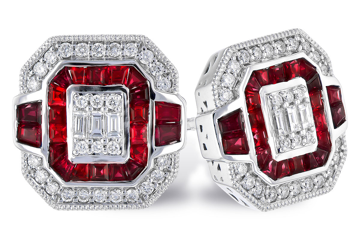 L273-25031: EARR .80 RUBY TW 1.05 TGW