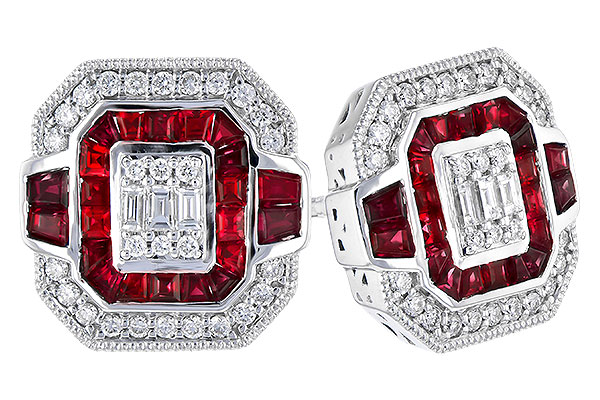 L273-25031: EARR .80 RUBY TW 1.05 TGW