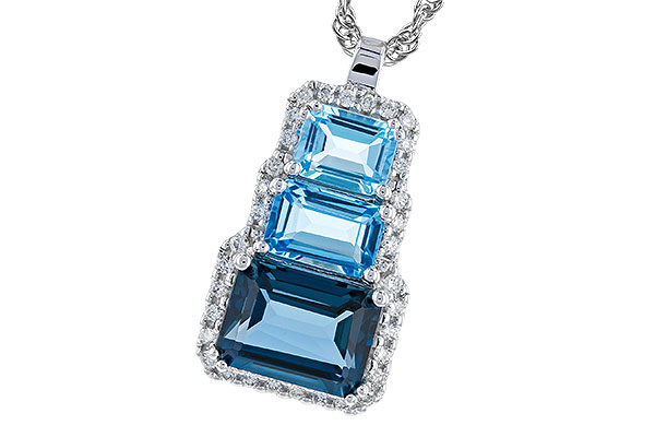 L274-12350: NECK 2.48 TW BLUE TOPAZ 2.64 TGW